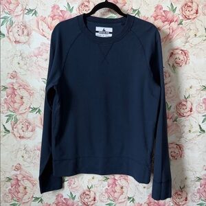 2-American Giant Men’s Navy Blue Midweight Crewneck Sweatshirt size S USA MADE